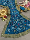 Dhruvi Designer Embroidery Vichitra Silk Sarees Wholesale Market In Surat